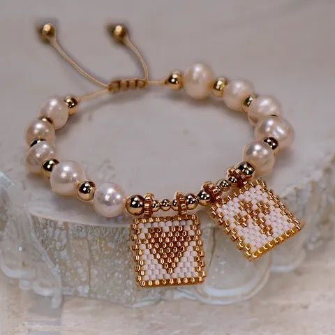 Pearl Charm Love Bracelet