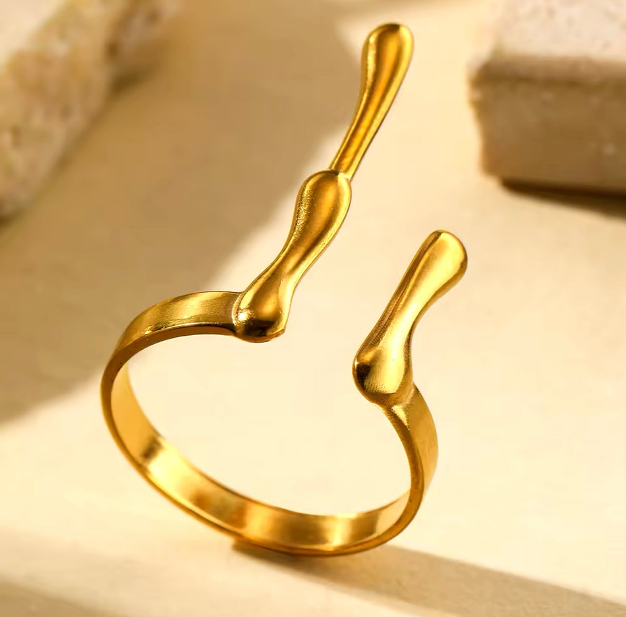 Golden Drops Ring