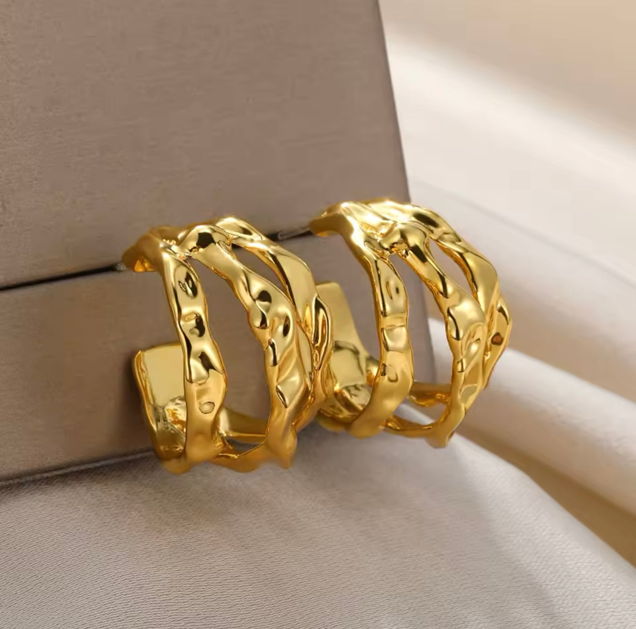 Golden Essence Hoops