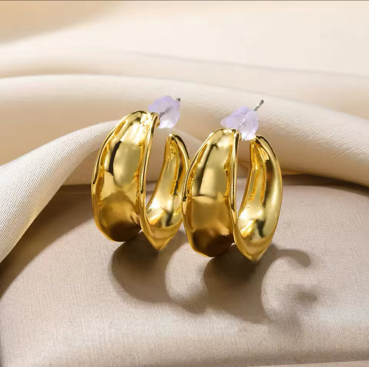 Golden Eternity Hoops