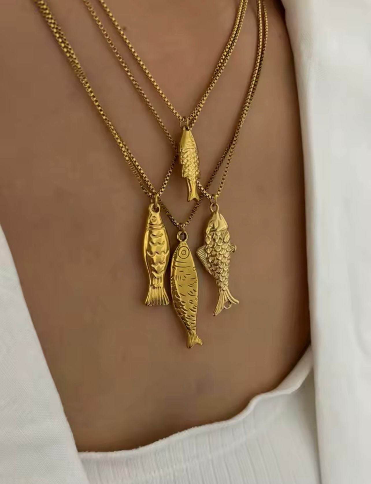 Fish Pendant Necklace
