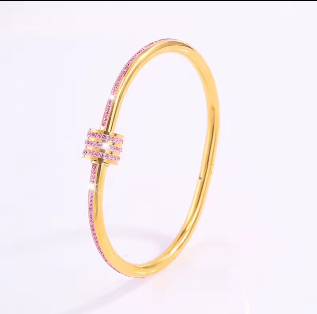 Elegant Gold Stainless Steel Bracelet Set