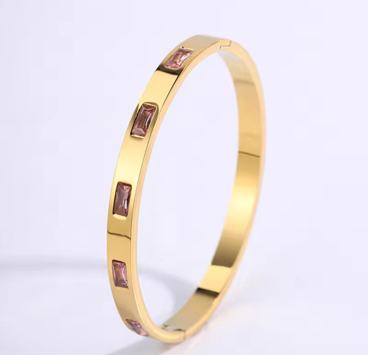 Elegant Gold Stainless Steel Bracelet Set