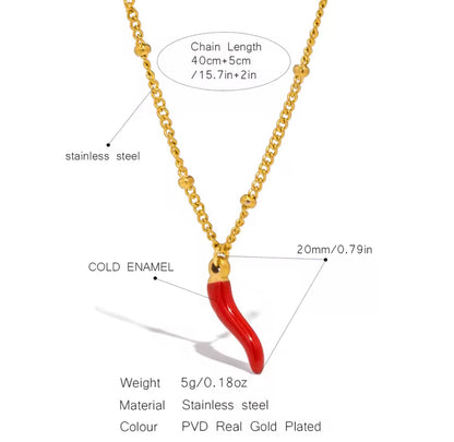 Red Chili Pepper Necklace