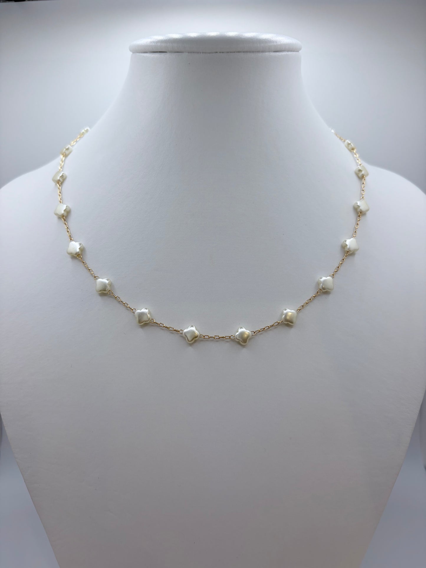 Pearl Blossom Gold Filled Necklace