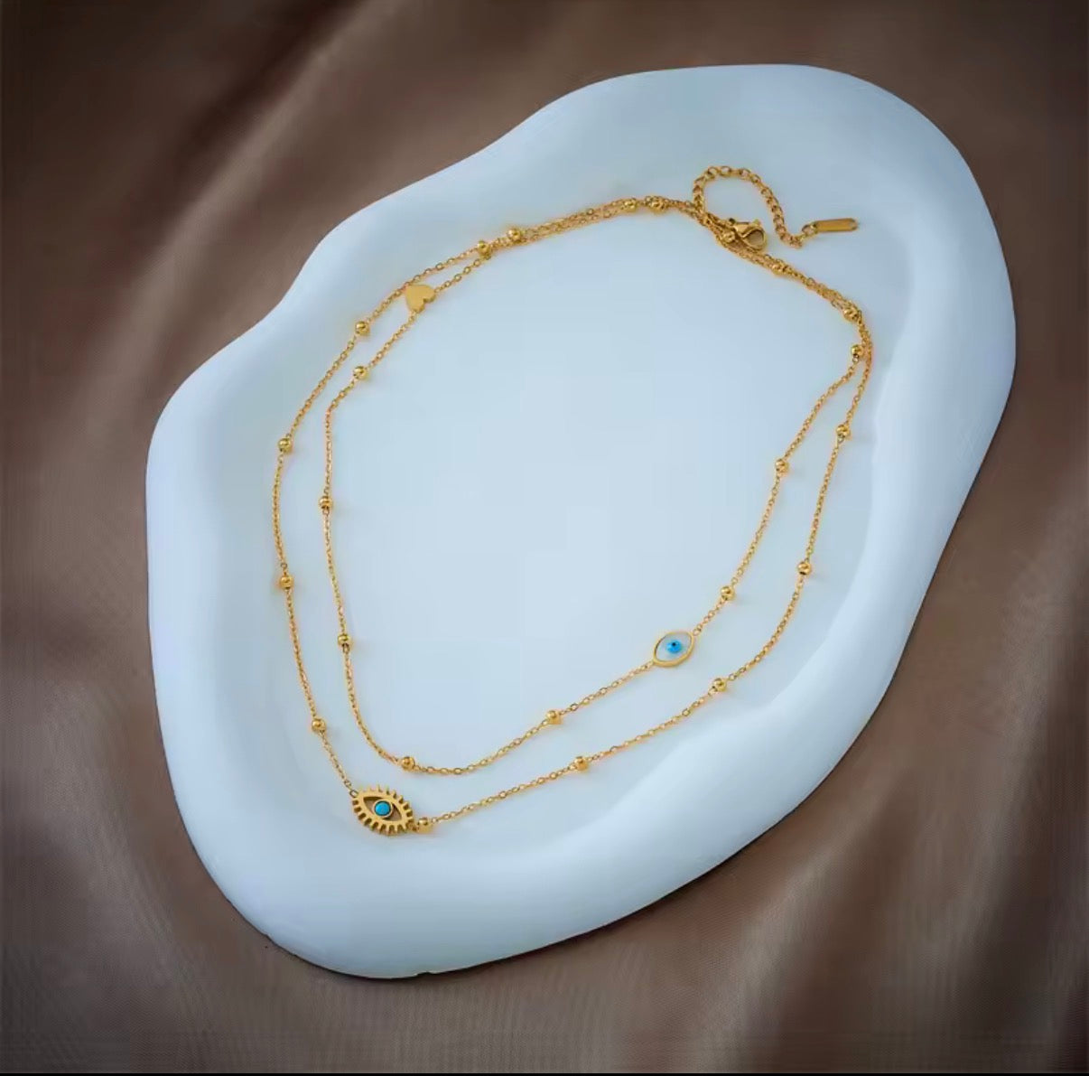 Evil Eye Layered Necklace