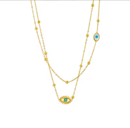 Evil Eye Layered Necklace