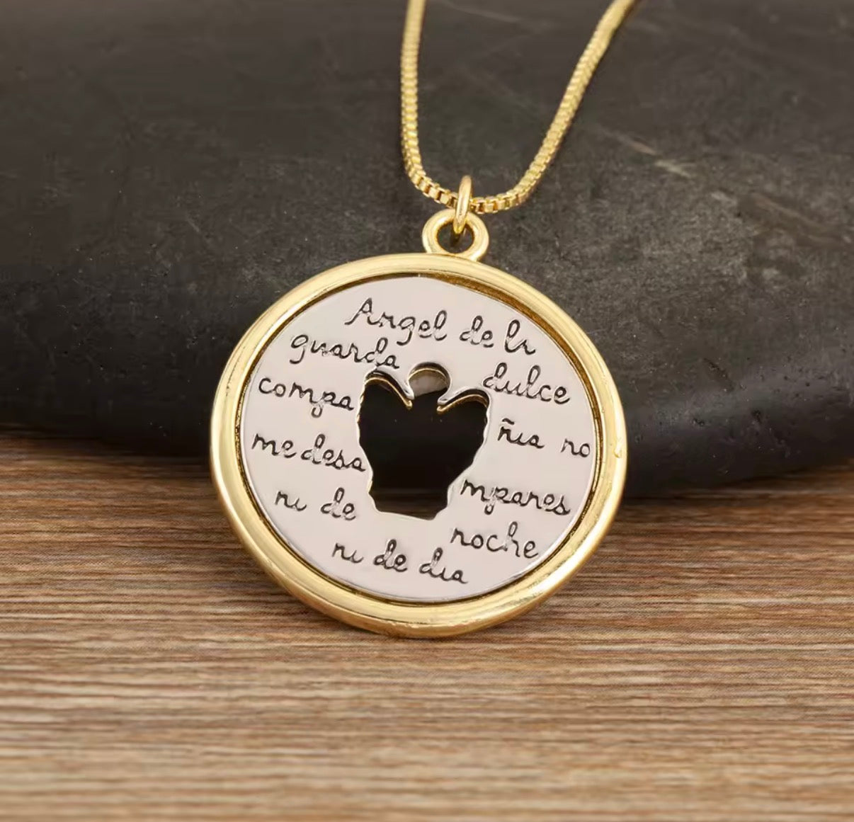 Guardian Angel Prayer Necklace