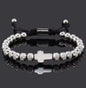 Cross titanium men bracelet