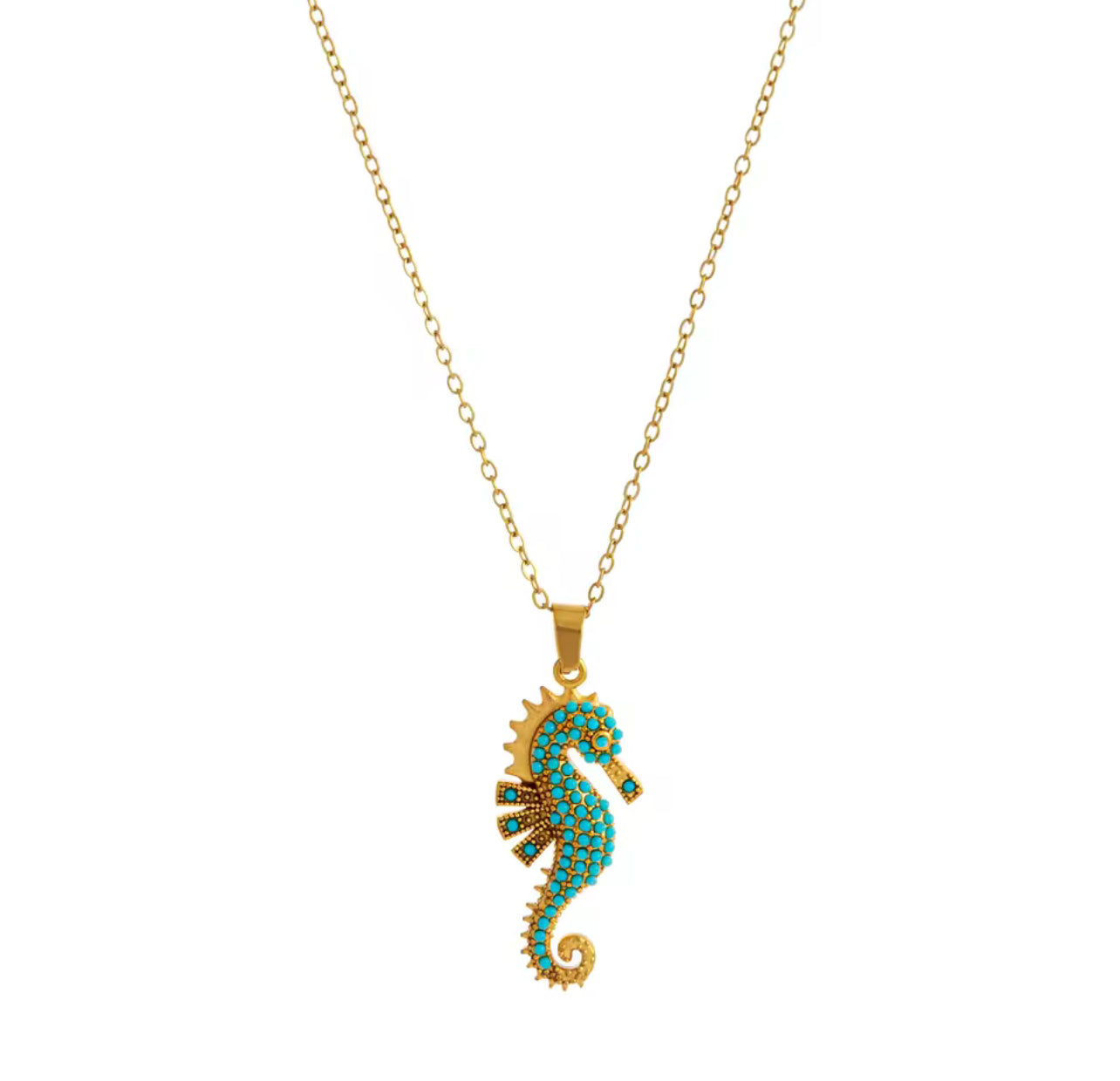 Ocean Pearl Seahorse Necklace 🌊✨
