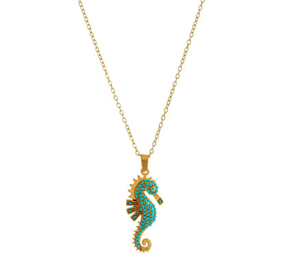 Ocean Pearl Seahorse Necklace 🌊✨