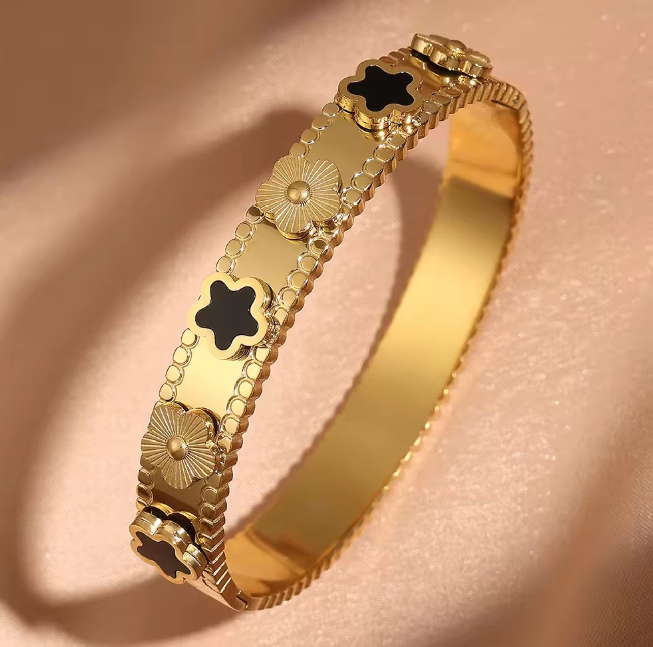 Eterna Luxe Bangle – Available in Black and White