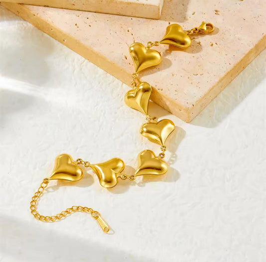 Golden Heart Bracelet