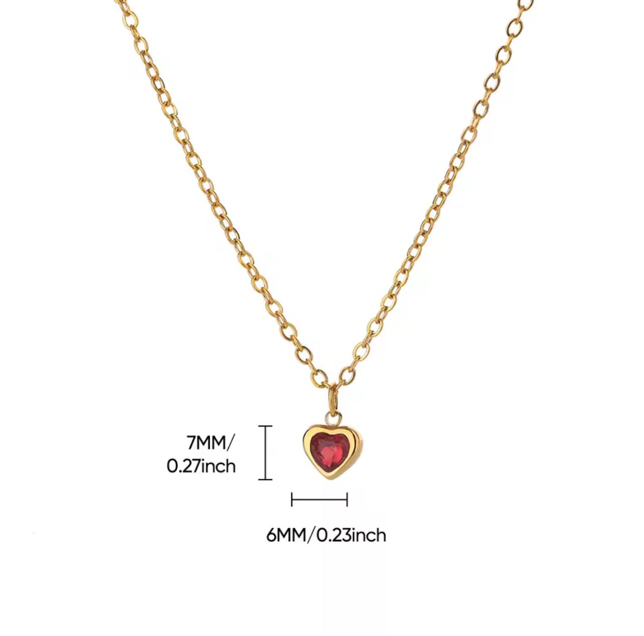 Minimalist Heart Pendant Necklaces