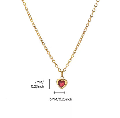 Minimalist Heart Pendant Necklaces
