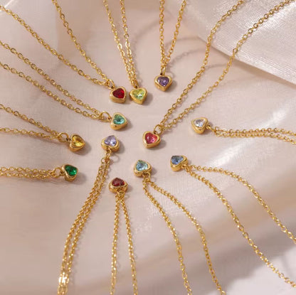 Minimalist Heart Pendant Necklaces