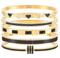 Elegant Gold Stainless Steel Bracelet Set